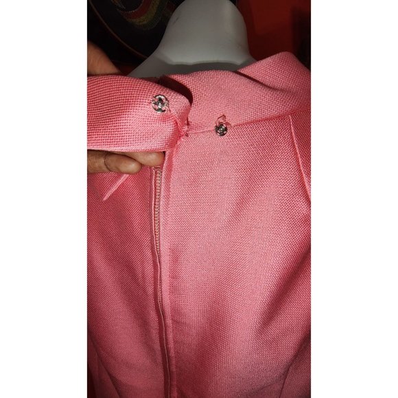 Vintage 1960's Jackie O' Inspired Bubble Gum Pink Sheath Dress by Best & CO - Picture 8 of 10